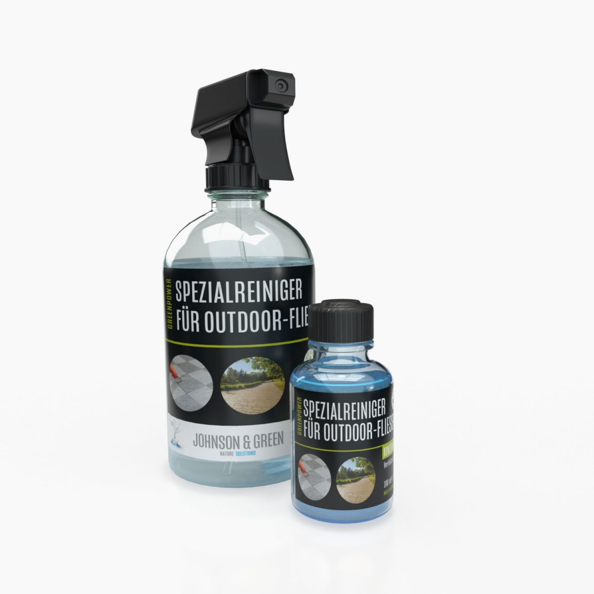 Greenpower Spezialreiniger für Outdoor-Fliesen Vorteilspack für bis zu 3 Liter – Bild 2